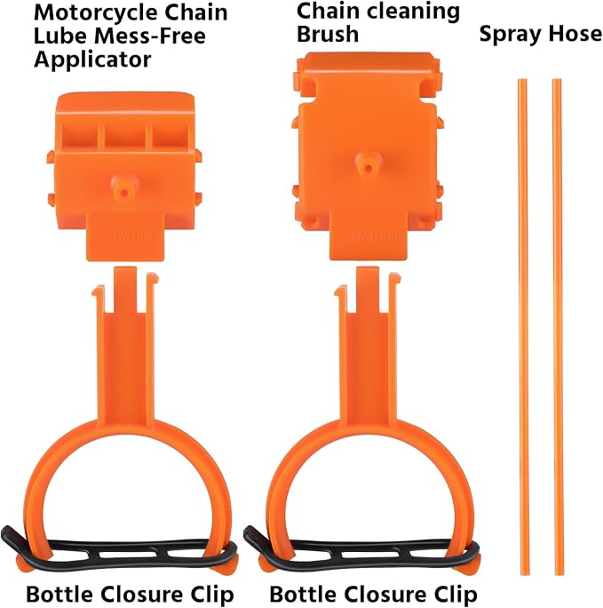 5 Pcs Motorcycle Chain Cleaning Kit — Motorcycle Chain Brush, Bicycle Lube Tool - Image 2
