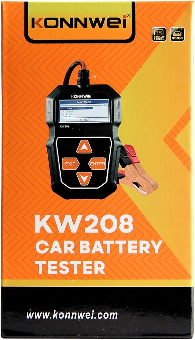 KONNWEI KW208 12V Car Battery Tester, 100-2000 CCA Load Tester Automotive - Image 10