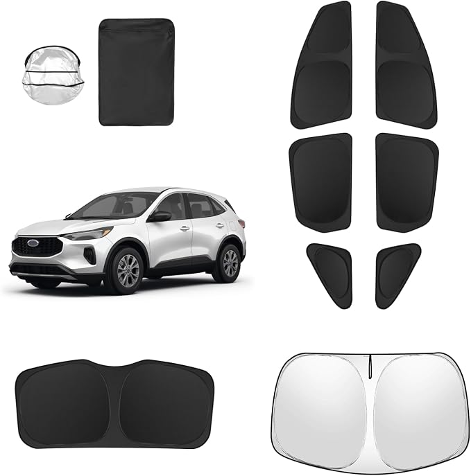 8pcs Car Window Shades for 2013-2019 Ford Escape Accessories, Windshield Side - Image 2