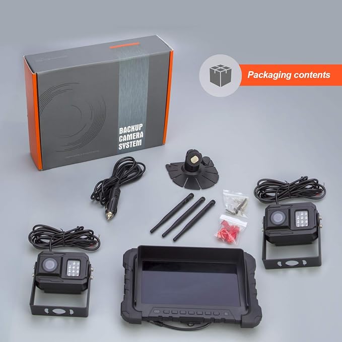 Yuwei Digital Wireless Backup Camera System, YW-77214 Dual HD 720P Camera - Image 7