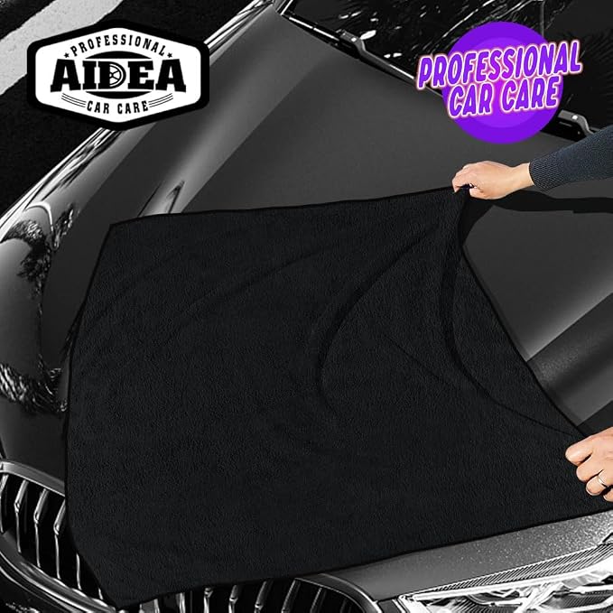 AIDEA Microfiber Towels for Cars-2PK, Large Professional Car Drying Towel - Image 8