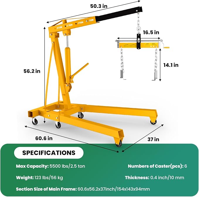 2.5 ton Engine Hoist Cherry Picker - Image 4