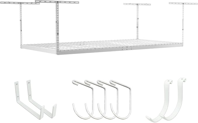 SafeRacks 4x8 Overhead Garage Storage Rack Heavy Duty by SafeRacks