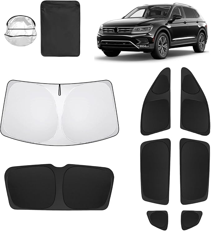 8pcs Car Window Shades for Volkswagen VW Tiguan 2018-2023 Accessories, by Unknown