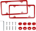 LivTee 4 Holes Stainless Steel License Plate Frames, Automotive Exterior by LivTee