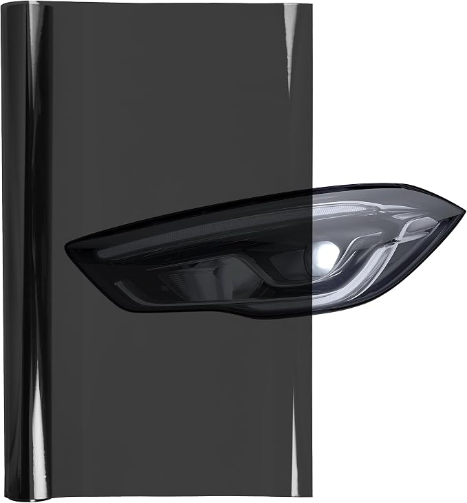 Lypumso 16 x 60 Inches Deep Black Headlight Taillight Car Tint Vinyl Film by LYPUMSOVINYLS