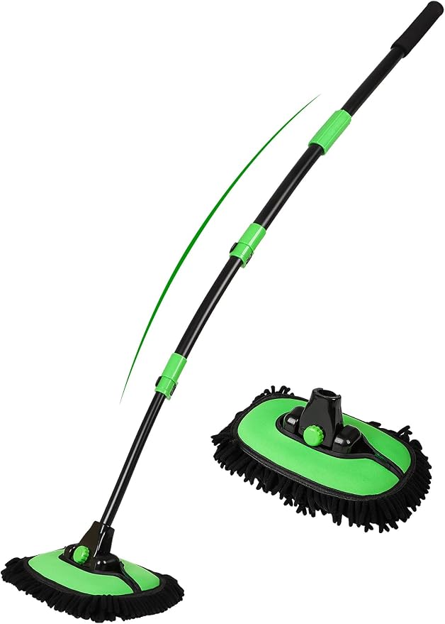 53" 15° Curved Car Wash Brush by Nicecastle