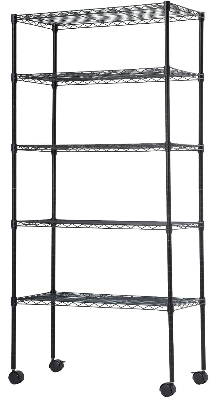 Wire Shelving Unit Metal Shelf Organizer Heavy Duty Wire Rack Storage Unit Rack by BestOffice
