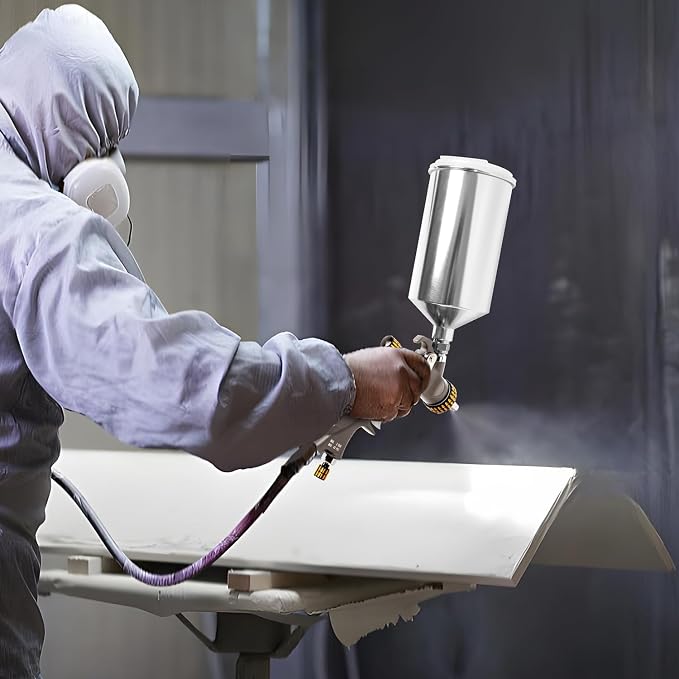 BEETRO HVLP Air Spray Gun with Storage Box, 1000ml Capacity 14.3CFM 29-32psi - Image 8