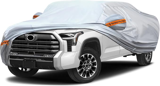 KEYOOG Car Cover, Fit for 230"-260" Length Pickup Truck, 6-Layer All-Weather by KEYOOG