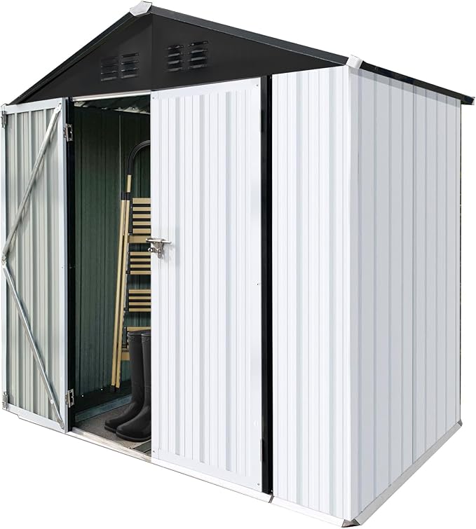 4x6 FT Outdoor Metal Storage Sheds - Image 4