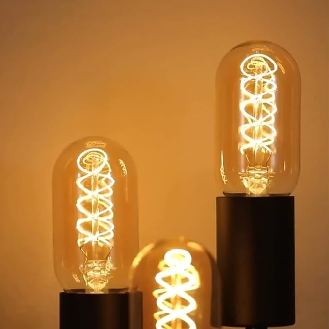 Vintage LED Spiral Filament Bulb T14, E26 Base, 4W Equivalent, 40W Warm White - Image 9
