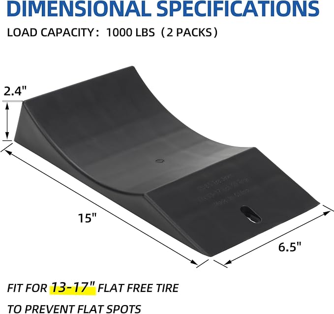 2-Pack Flat Free Tire Saver Ramp - Image 2