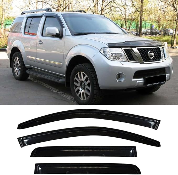 94512 Side Window Wind Deflector, Dark Smoke Nice Window Visor fit by STARTSHIP