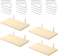 Shelves for PegBoard, Pine Wooden Pegboard Shelf Wall Organizer, Wooden Board by Unknown