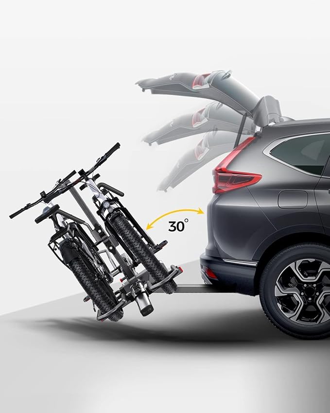 KYX 220 lb Hitch Mounted E-Bike Rack, 2-Bike Rack Platform Style - Image 3