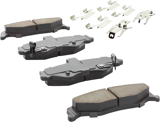Premium Semi-Metallic Rear Brake Pads Compatible - Image 2