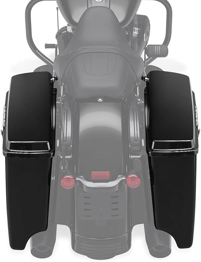 XFMT Motorcycle Stretched Saddlebags 5" Extended Hard Saddle Bags - Image 3