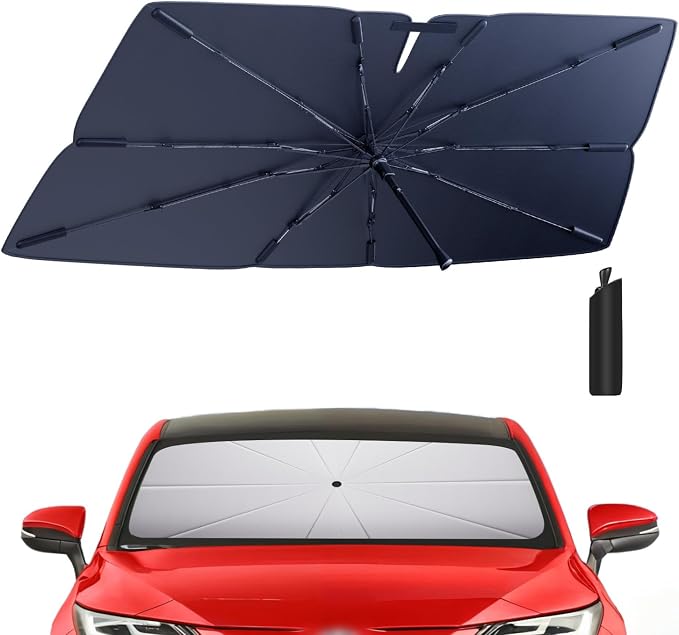 Windshield Sun Shade Umbrella for 2021-2025 Toyota Venza Accessories: Custom by HIMUMOY