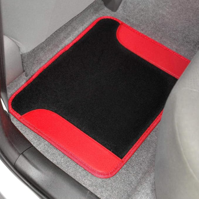 carXS Fresh Two-Tone Carpet Floor Mats, Tribal Tattoo Design - Image 6