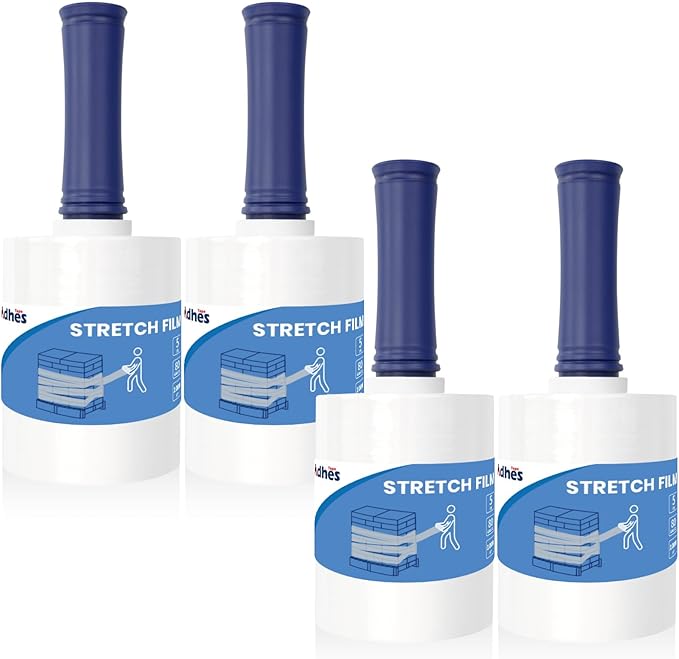 ADHES Mini Hand Stretch Wrap Film, 5 Inch x 1000 Feet, Shrink Wrap Roll by ADHESTAPEPERSUITOFPERFECTION