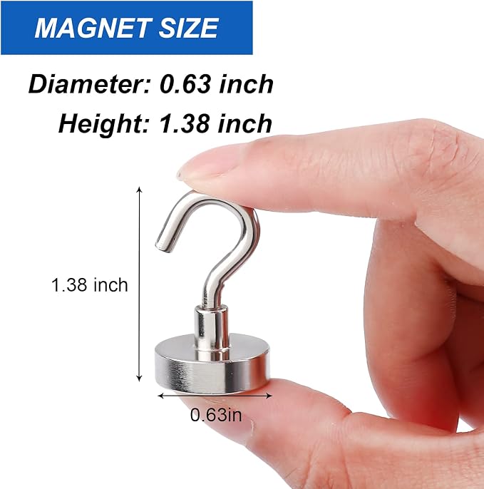 LOVIMAG Strong Magnetic Hooks, 30lbs Magnetic Hooks - Image 2