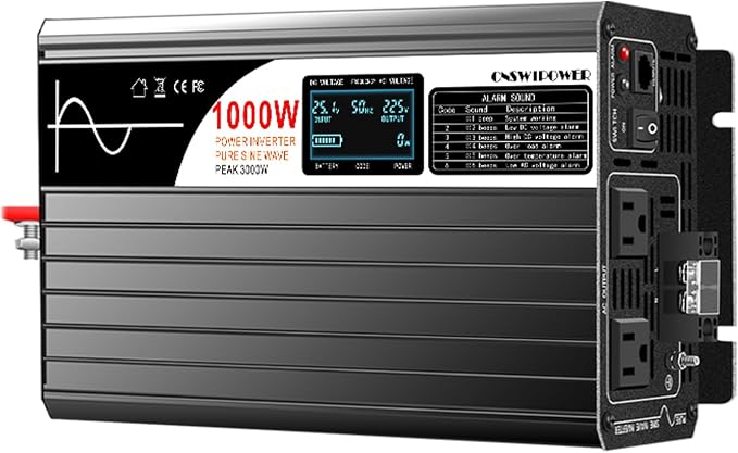 Xijia Pure Sine Wave Solar Power DC rv Converter to AC 120V 60HZ Solar Converter by XIJIA