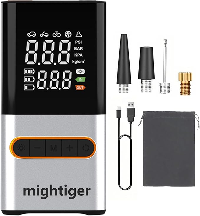 Tire Inflator Portable Air Compressor Cordless Mini Automatic Air Pump by Unknown