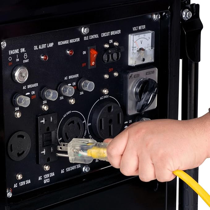 DuroMax XP10000E 10, 000-Watt Gas Powered Portable Generator - Image 3