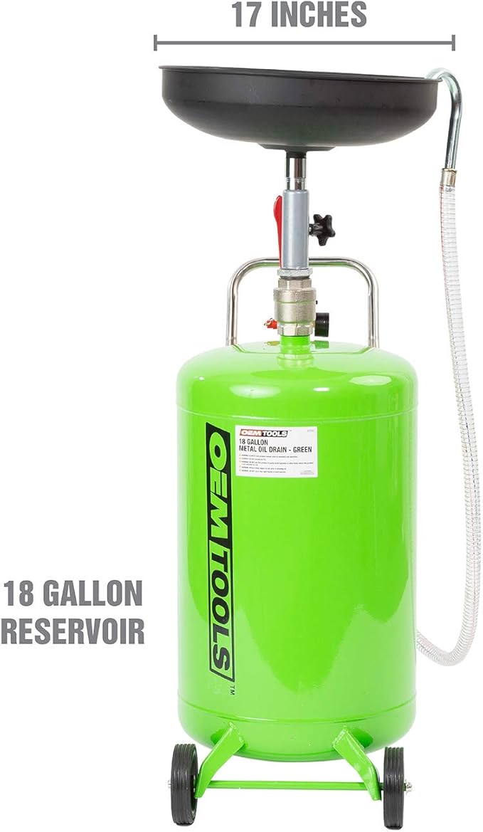 OEMTOOLS 87042 18 Gallon Portable Oil Lift Drain, Waste Oil Drain - Image 2