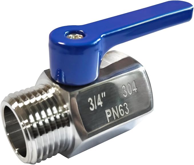 beduan Stainless Steel 3/4 Shut Off Valve GHT Thread Garden Hose Heavy Duty by Beduan