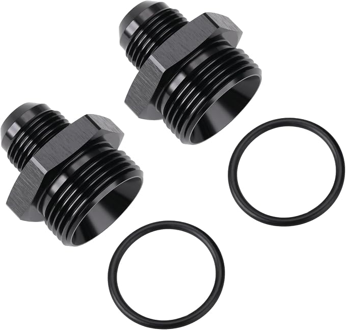 10AN Male Flare to 16AN ORB O-ring Boss Fuel Pump Rail Adapter Fitting Aluminum - Image 4