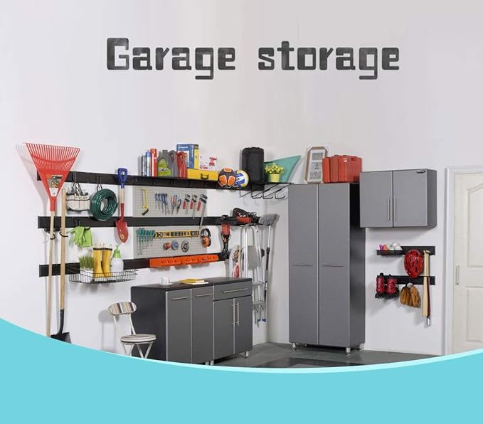Ultrawall 13 PCS Tool Storage Rack, 64 Inches Adjustable Garage Organization - Image 6