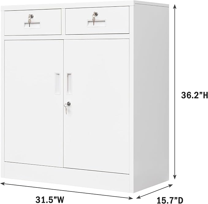 Metal Storage Cabinet, Locking Storage Cabinet - Image 3