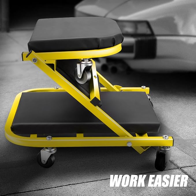 DNA MOTORING 40 Inches Folding 2 in 1 Rolling Z Creeper, Adjustable Roller - Image 4