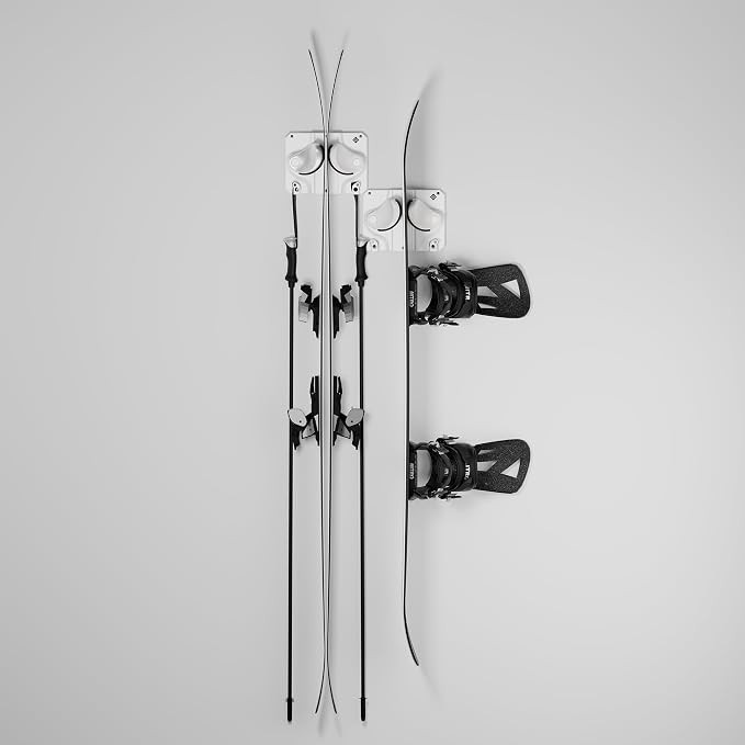 Ultimate Ski & Snowboard Wall Rack | Secure, Non-Slip Storage | Fits Any - Image 2