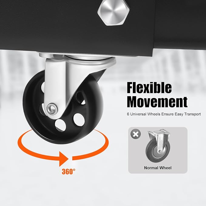 6.89Ft Folding Engine Lift 2 Ton Folding Cherry Picker Shop Crane Hoist Lift - Image 5