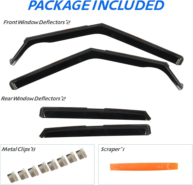 Rain Guards Fit for Chevrolet Chevy Trailblazer 2021-2025, in Channel Window - Image 5
