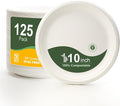 WELLIFE 10 Inch Paper Plates, Biodegradable Bagasse, Eco-Friendly, PFAS-Free | by WELLIFE