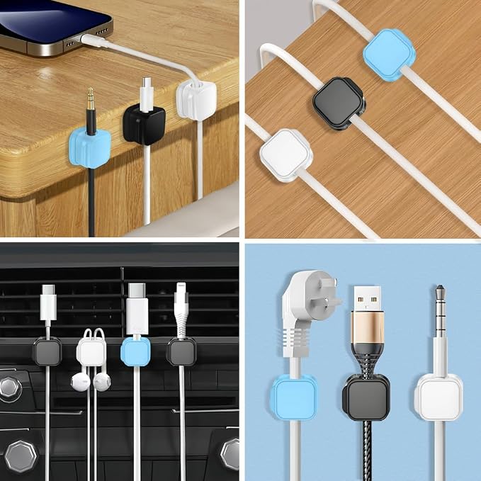18 Pack Cord Organizer Holder, Magnetic Cable Clips Management, Easy Strong - Image 6