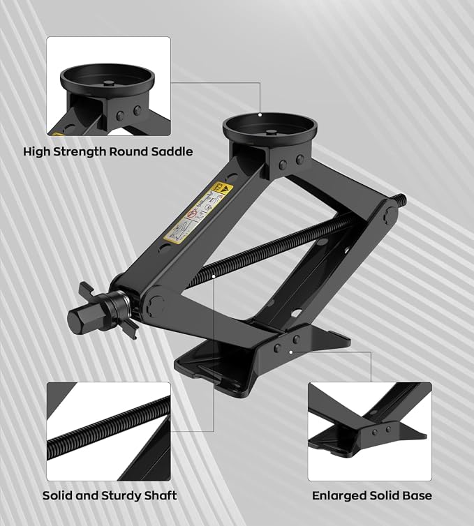 Car Jack Kit 2.5 Ton Scissor Jack - Image 5