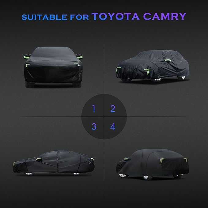 Car Cover Custom Fit for Toyota Camry 1996-2025, Honda Accord 2001-2025 - Image 7