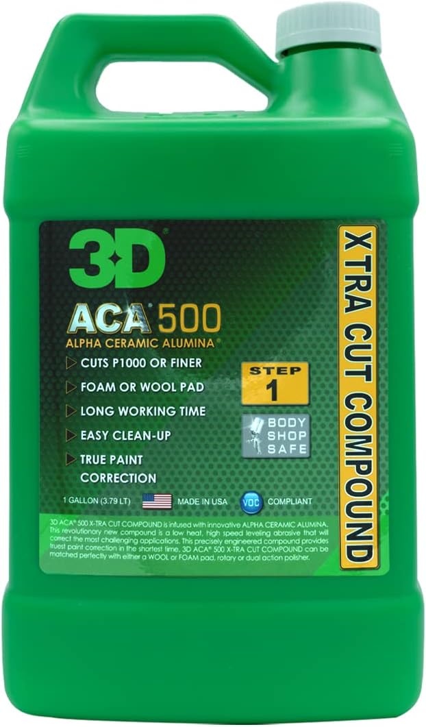 3D ACA 500 Cutting Compound – Step 1 Extra-Cut by 3DCarCare