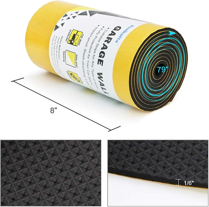 Car Door Protector Bump Body Guard, 2 Pack 79"x 8"x 1/6" Foam Garage Wall - Image 2