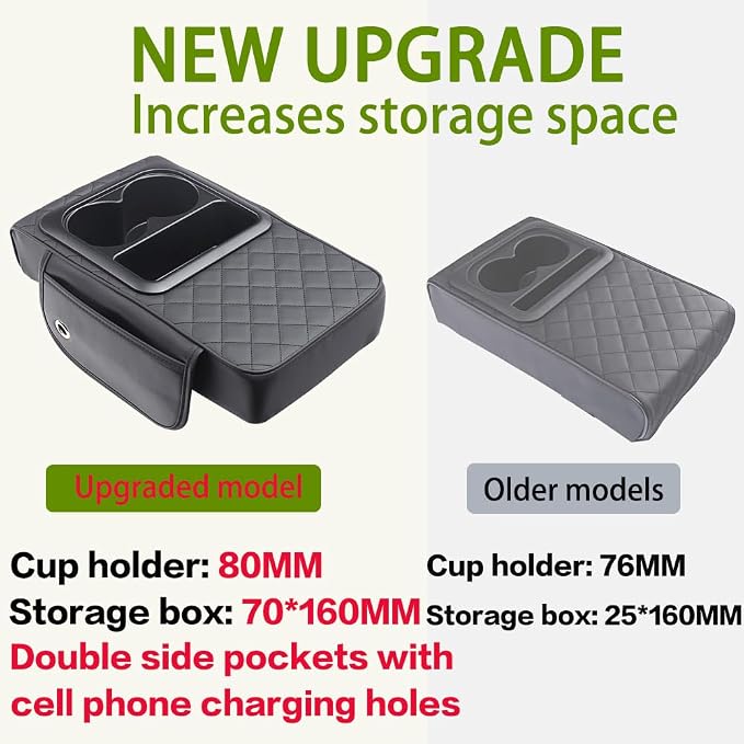 Universal Car Armrest Cushion Organizer - Image 2