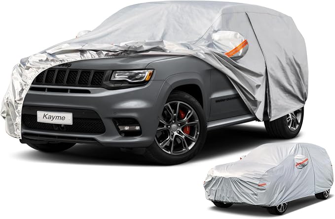 Kayme 6 Layers SUV Car Cover Waterproof All Weather by kayme