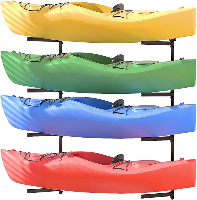 Wall Mounted Kayak Storage Rack, Kayak Racks by Flenpptly