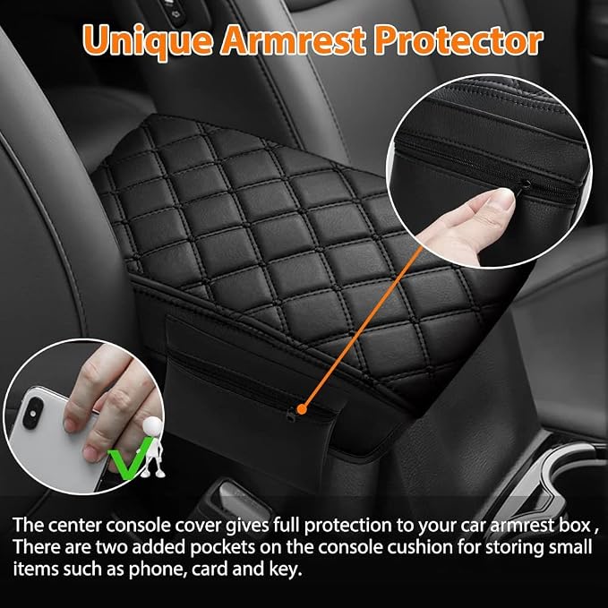 Autorder Center Console Cover for 2011-2019 2020 2021 Jeep Grand Cherokee - Image 3