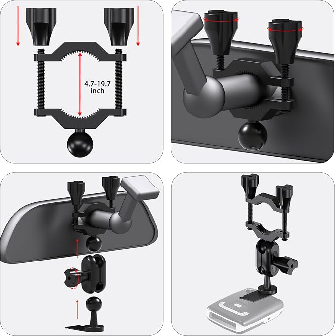 Radar Detector Mirror Mount, Radar Detector Mount, Suitable - Image 5