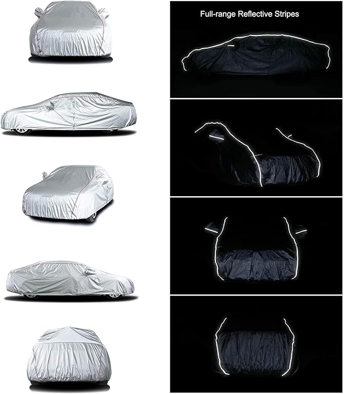 Tecoom Car Cover Waterproof All Weather Fit - Image 5